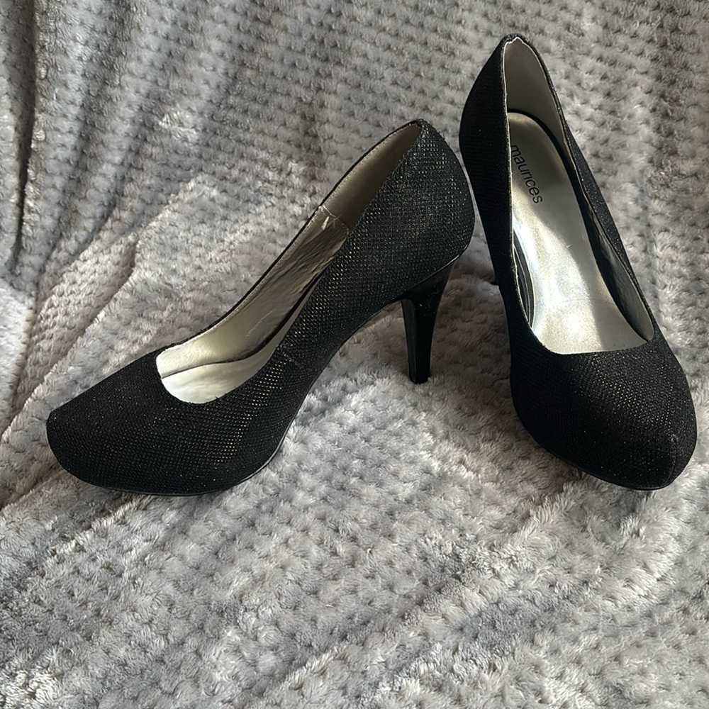 Sparkling Black Heels